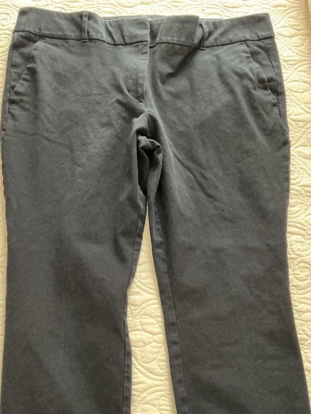 LOFT Outlet Pants Womens 16 black Curvy Skinny Ankle Mid Rise Stretch